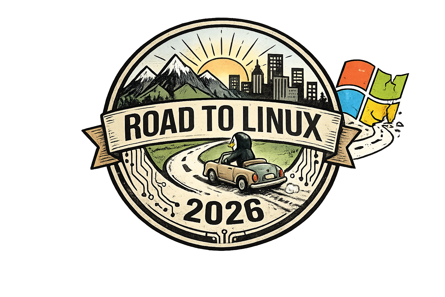 Idee: "Road To Linux 2026"